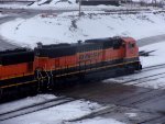 BNSF 252 in the Snow